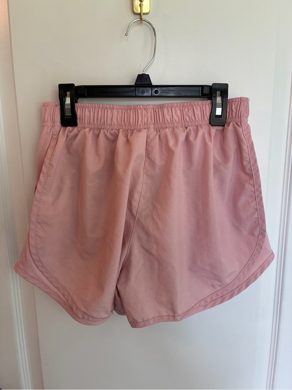 Nike Women's Pink Elastic-Waist Athletic Shorts